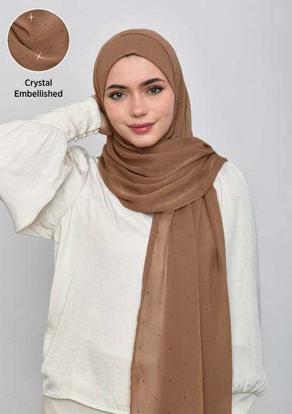 Wet Sand Crystals - Crinkled Chiffon